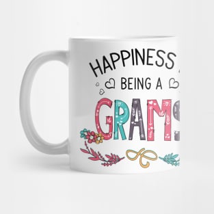 Happiness Is Being A Grams Wildflowers Valentines Mothers Day Mug